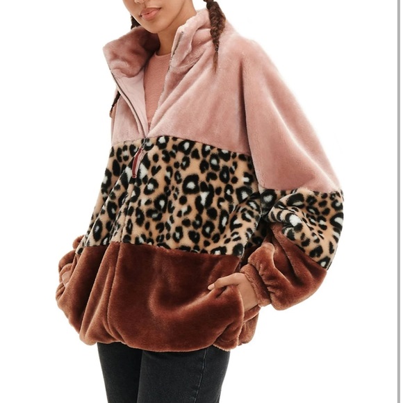 NWT UGG Elaina Faux Fur Jacket - Picture 3 of 14